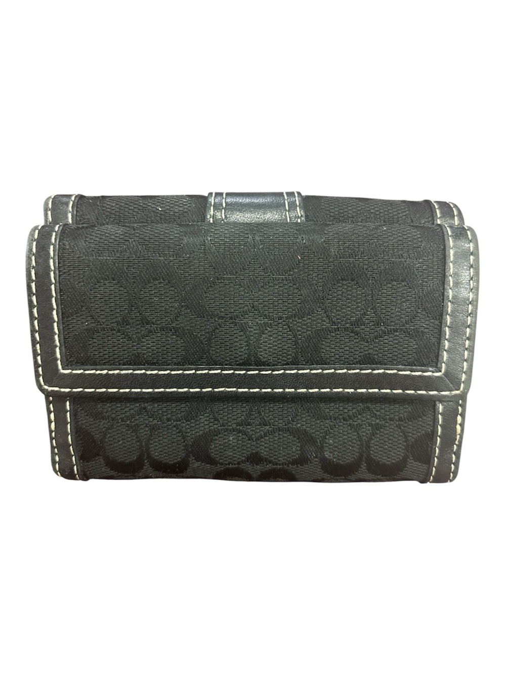 Coach Black C Patterned Women's Wallet - Picture 2 of 8